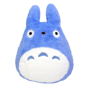 Studio Ghibli Totoro Nakayaoshi blue plush flat cushion for cozy decor