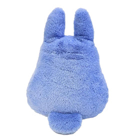 Studio Ghibli Totoro Nakayaoshi blue plush side view doubles as soft cushion
