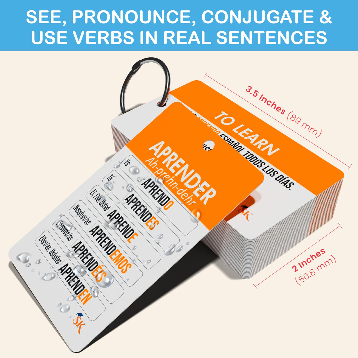 Study Key example sentences card illustrates practical usage in context