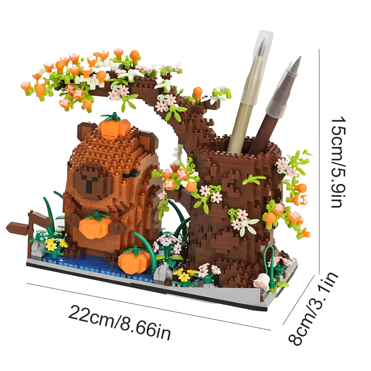 STUDYBOCKS Capybara kawaii blocks offer playful learning for kids and adults.