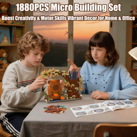 STUDYBOCKS Capybara mini-blocks decor highlights a charming room accent.