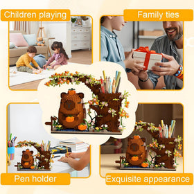 STUDYBOCKS Capybara lifelike office decor brings a welcoming vibe to any space.