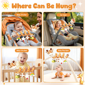 Stuffed giraffe uses BPA-free soft cotton for safe, gentle use.