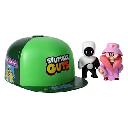 Stumble Guys mini figures 2.5 inches tall in Mr Stumble hat for collectors