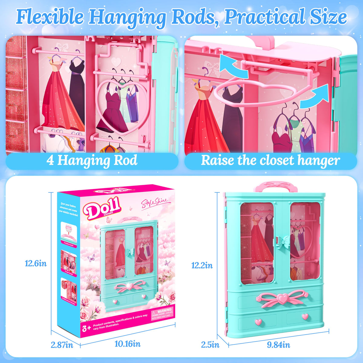 Style Shine accessory pack adds sparkle with necklaces and bags for dolls