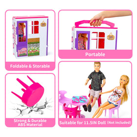 Style Shine doll house interior features cozy accessories that spark imaginative play.