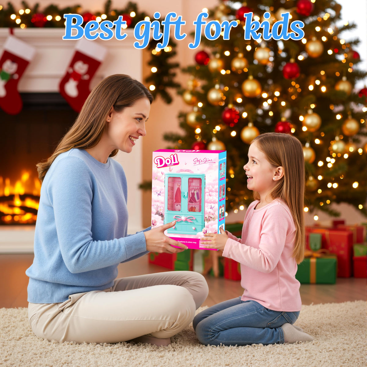 Style Shine hangers help keep doll clothes neatly organized