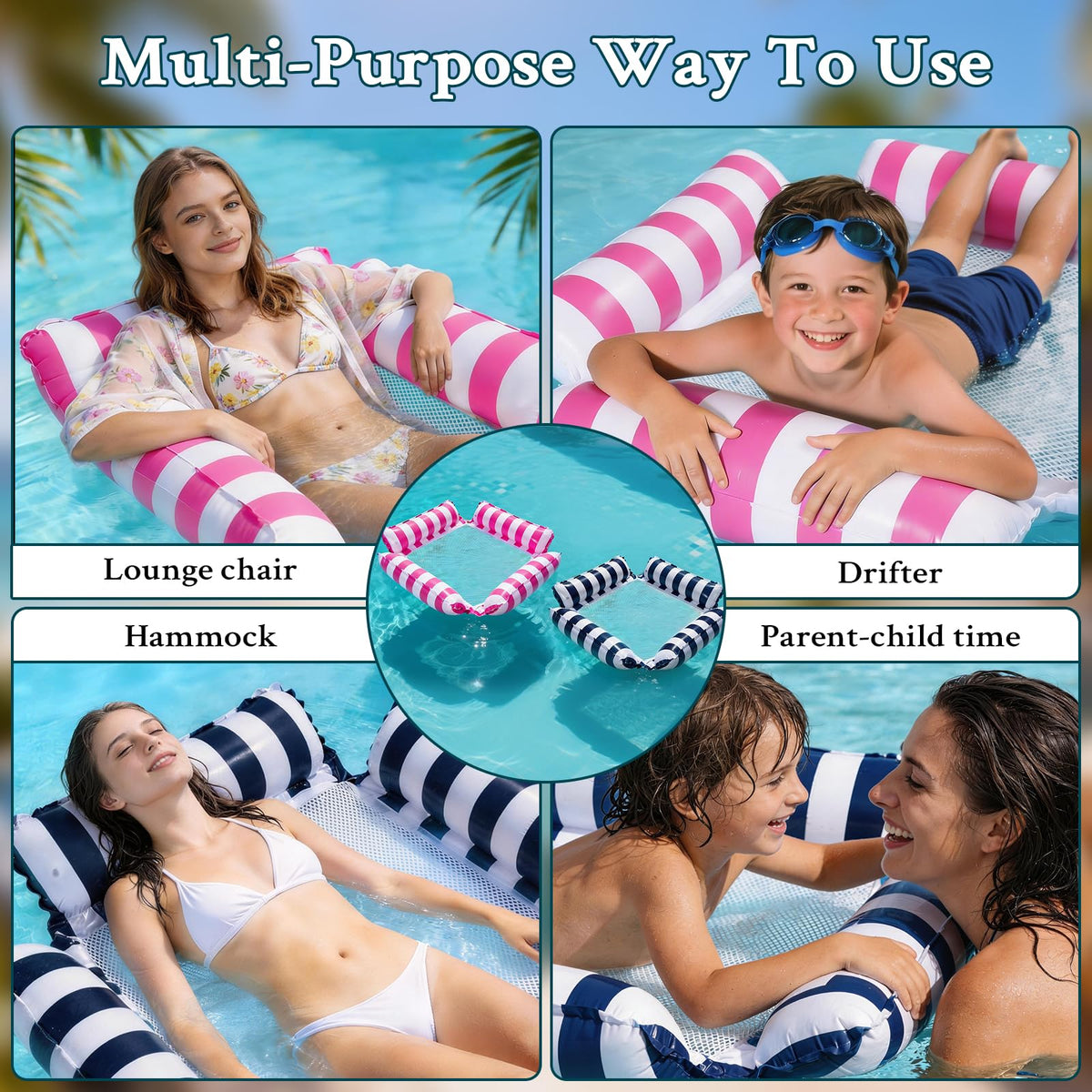 Compact folded STYLISHT floats show travel-friendly design for vacations.