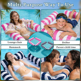 Compact folded STYLISHT floats show travel-friendly design for vacations.