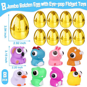 StzMamil jumbo egg open reveals eye-pop squishy toys for kids.