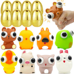 StzMamil 8-pack golden Easter eggs set; ideal for outdoor egg hunts and surprise toy reveals.