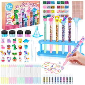 Subao 73-plus glitter gel pen kit cover showing colorful pens ready for crafting.