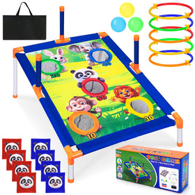Subao 3-in-1 bean bag toss setup provides versatile backyard fun for families.