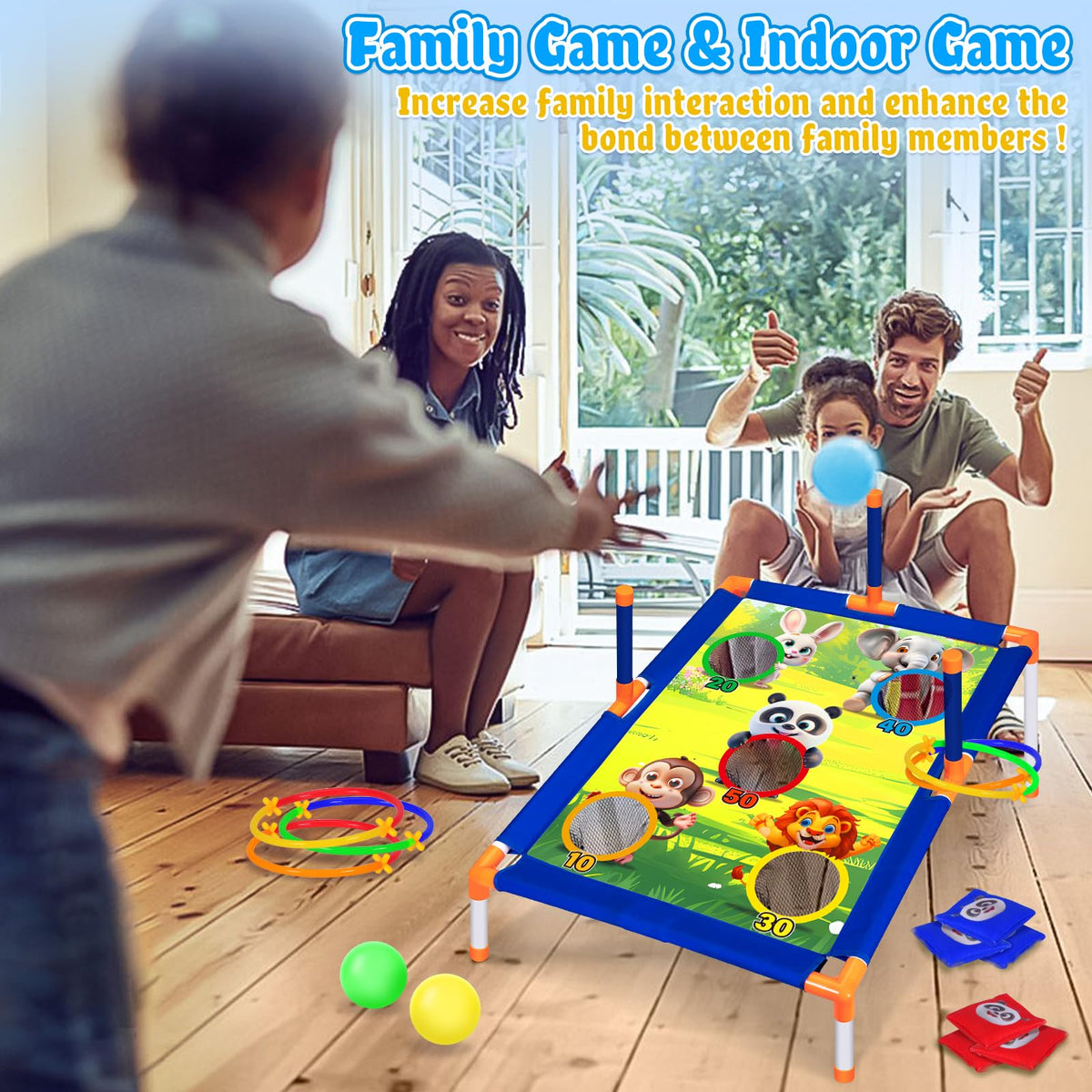 Subao indoor outdoor setup adapts to living rooms or yards for flexible play.