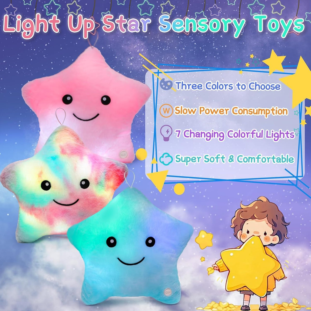 Subao Night Light Star Toy helps kids feel safe in dark environments