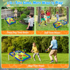 Subao ring toss play area strengthens hand-eye coordination during outdoor sessions.