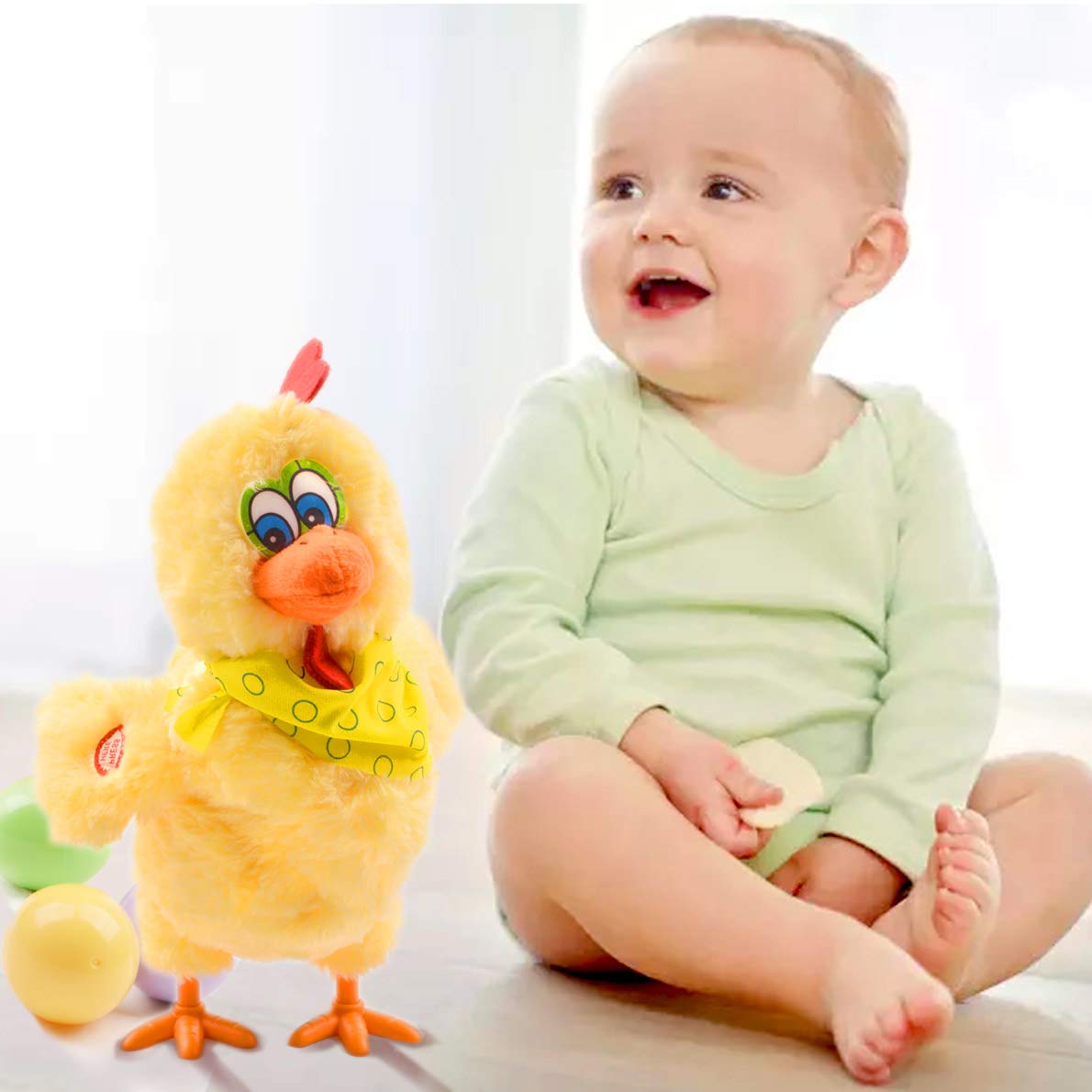 Compact 29.05 cm size fits on shelves and playroom corners.