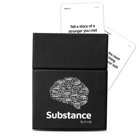 Substance card game deck illustration invites thoughtful conversations.