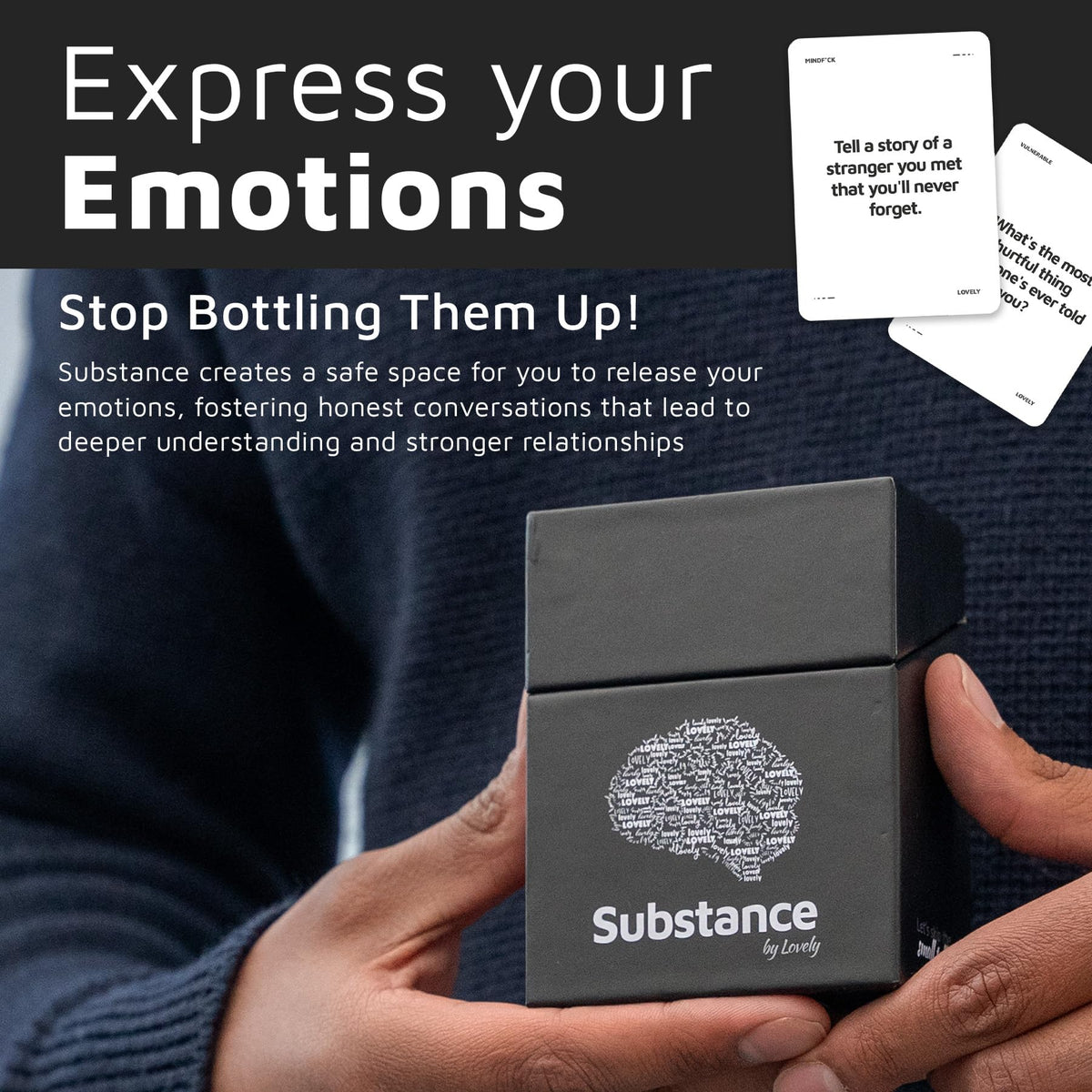 Substance card game emotional expression card invites honest dialogue.