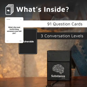 Substance card game mindset level card sparks reflection and dialogue.