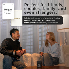Substance card game for 2 to 6 players enables flexible social nights.