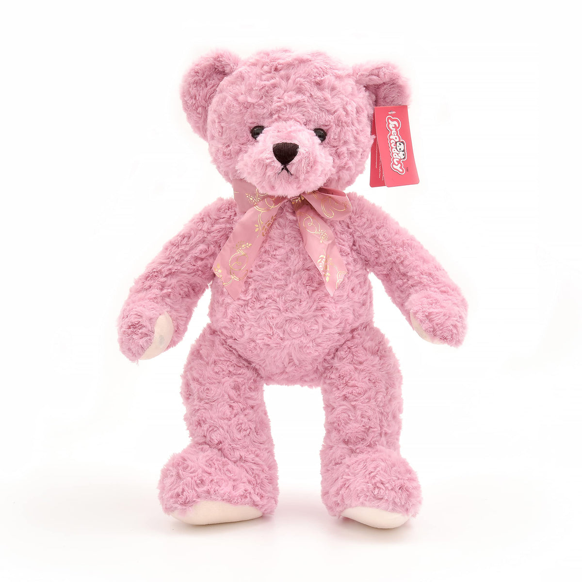 Suepcuddly teddy bear washable at 30°C for easy care.