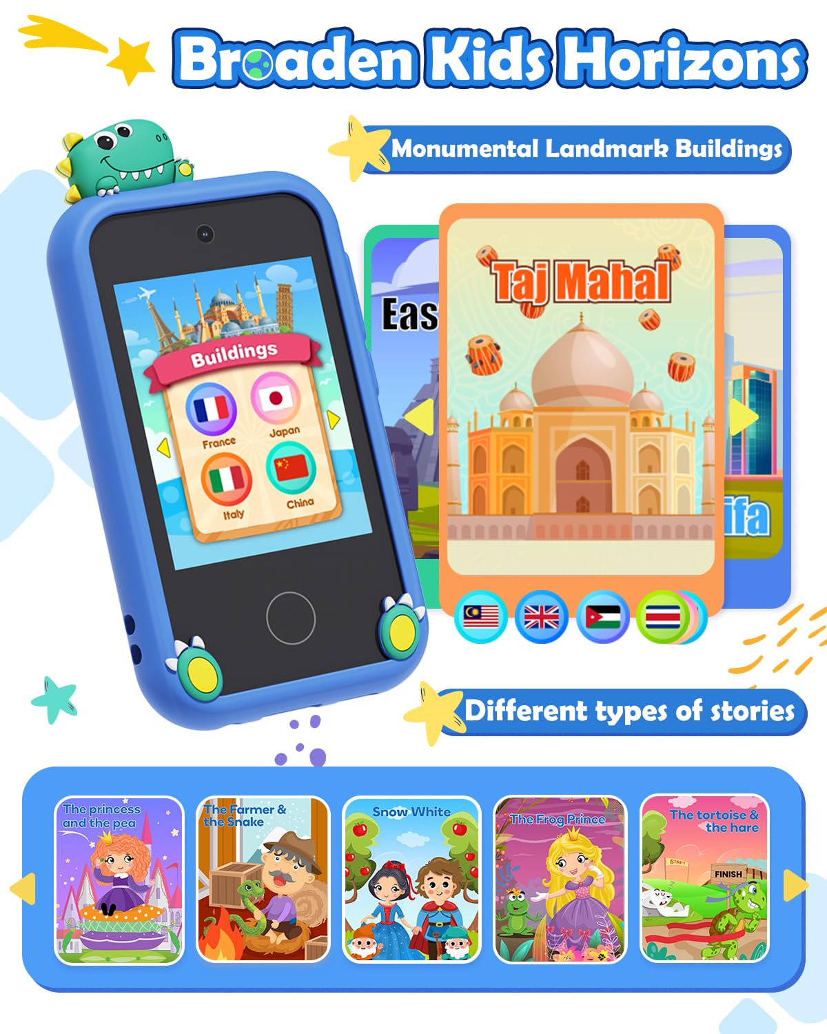 Includes 14 puzzle games to boost thinking on Sueseip