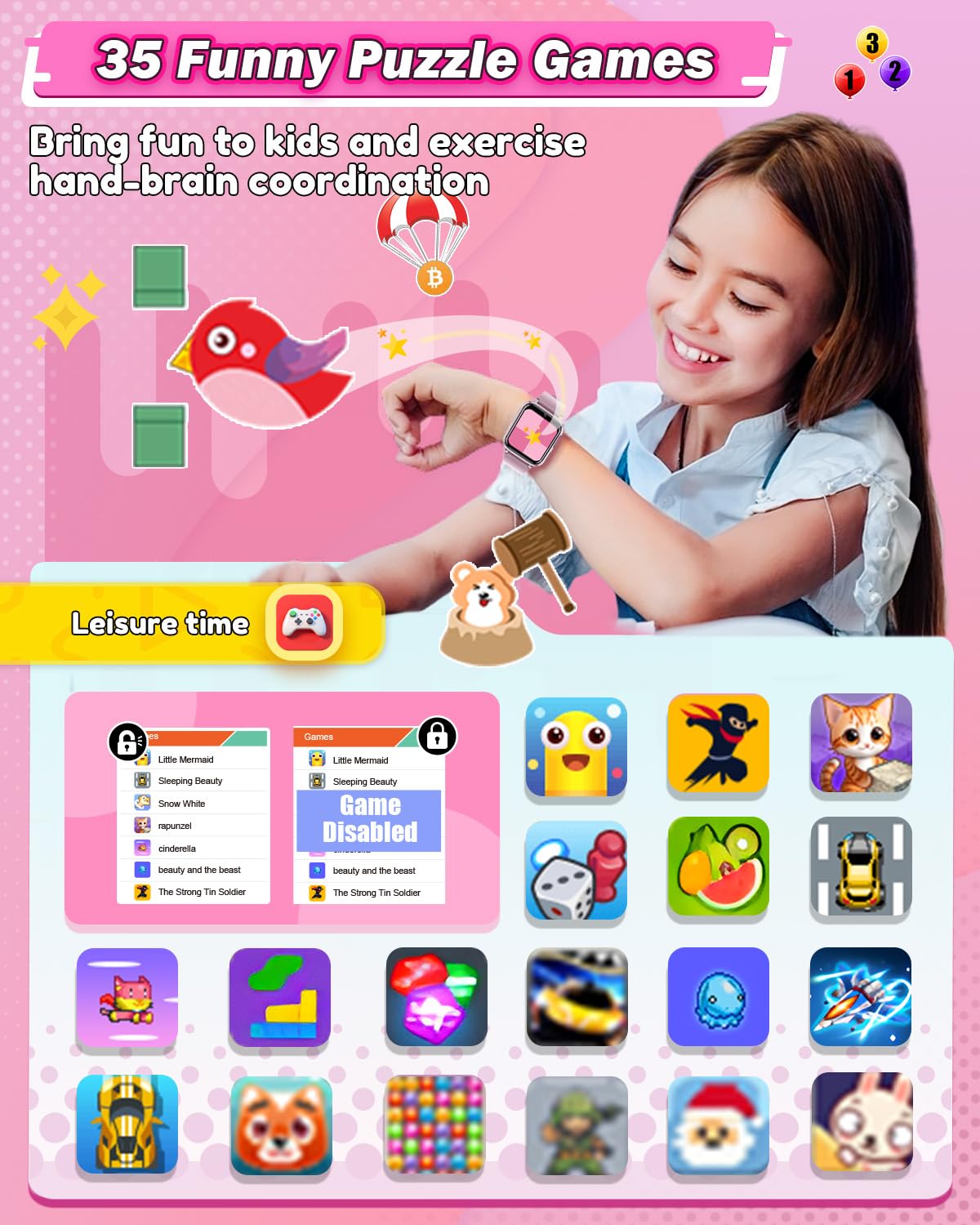 Sueseip watch offers learning content like letters and geometry to spark curiosity