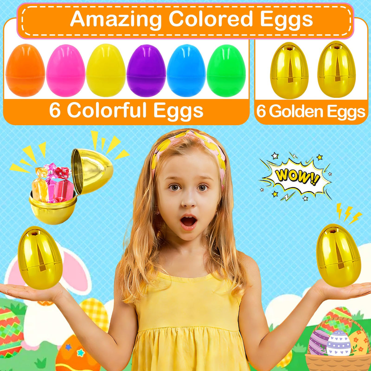 Sufuplay colorful eggs show vibrant hues for eye-catching party décor.