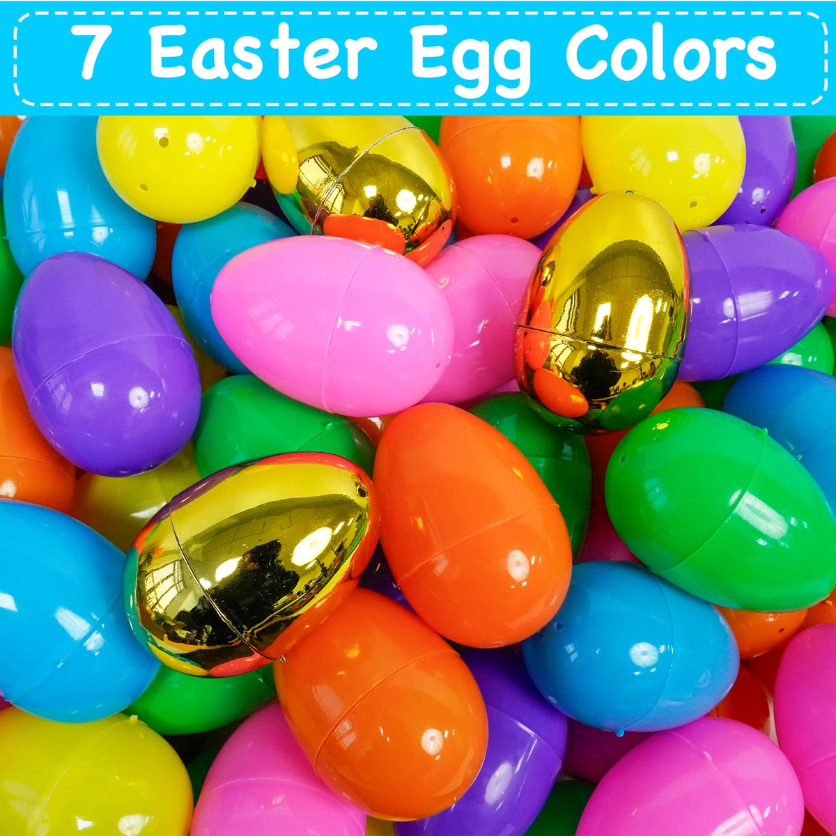 Sufuplay orange 2.4-inch Easter eggs enhancing festive hunts.