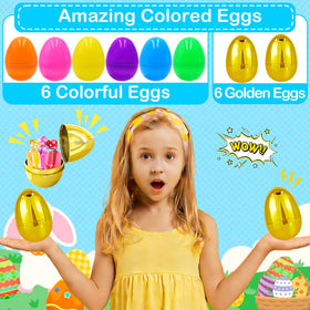 Sufuplay purple 2.4-inch Easter eggs for party games and gifts.