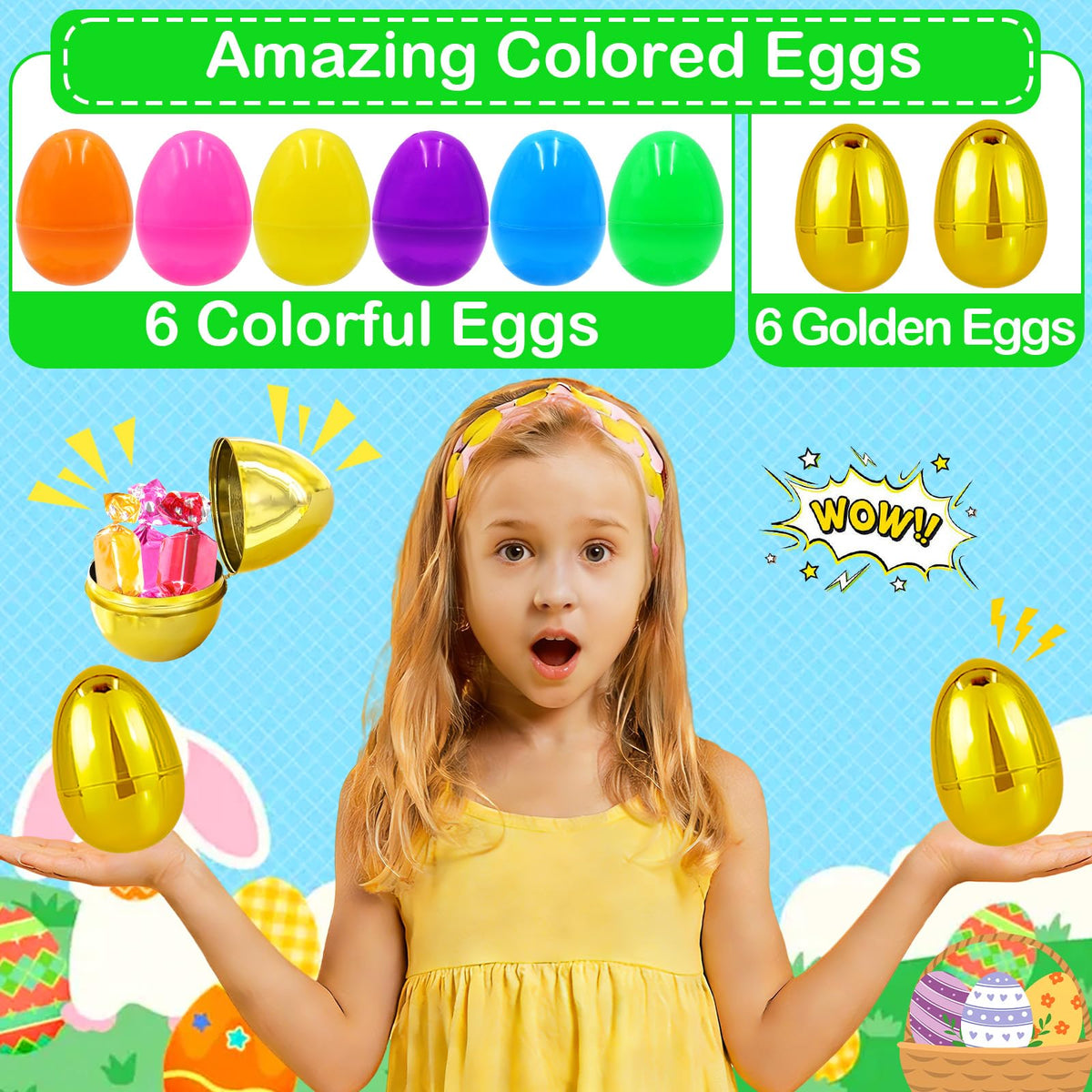 Sufuplay eggs open easily for fillings like candies and toys