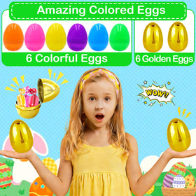 Sufuplay eggs open easily for fillings like candies and toys