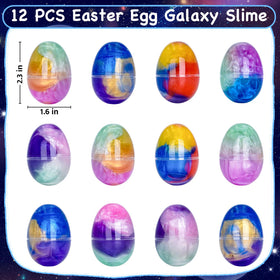 Sufuplay Galaxy Slime Egg Toy Surprise opens to reveal a hidden toy inside.