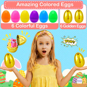 Sufuplay gold eggs highlight a shiny accent for premium Easter displays.