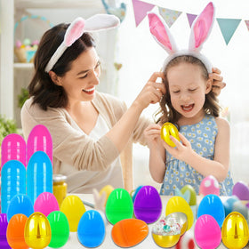 Sufuplay non-toxic hard plastic eggs ensure safe play and reuse.
