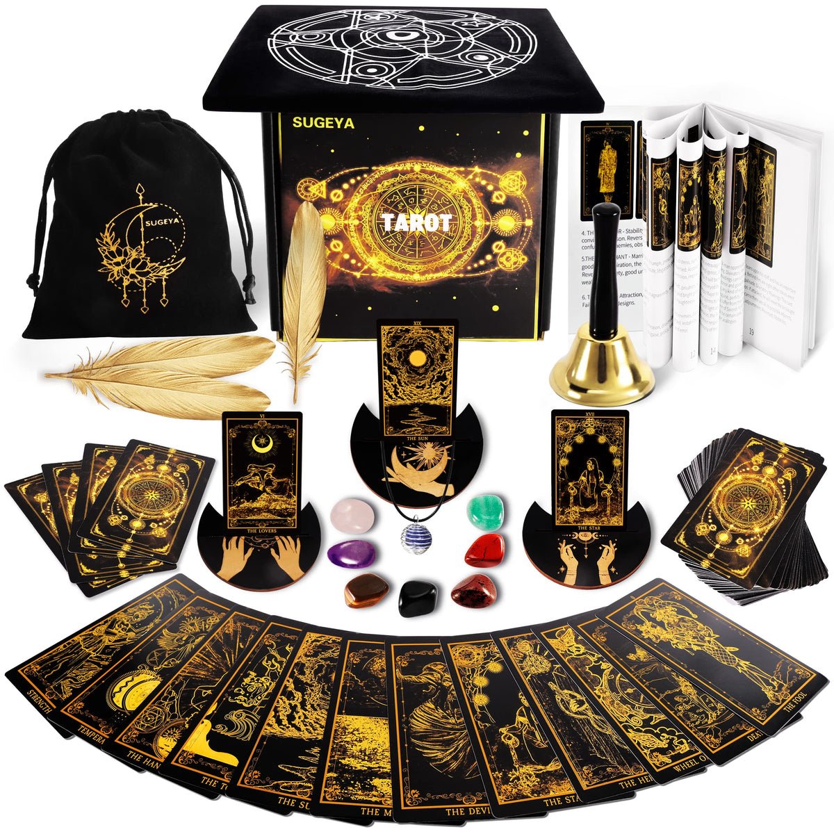 SUGEYA 78-tarot cards deck for insightful readings and personal rituals.