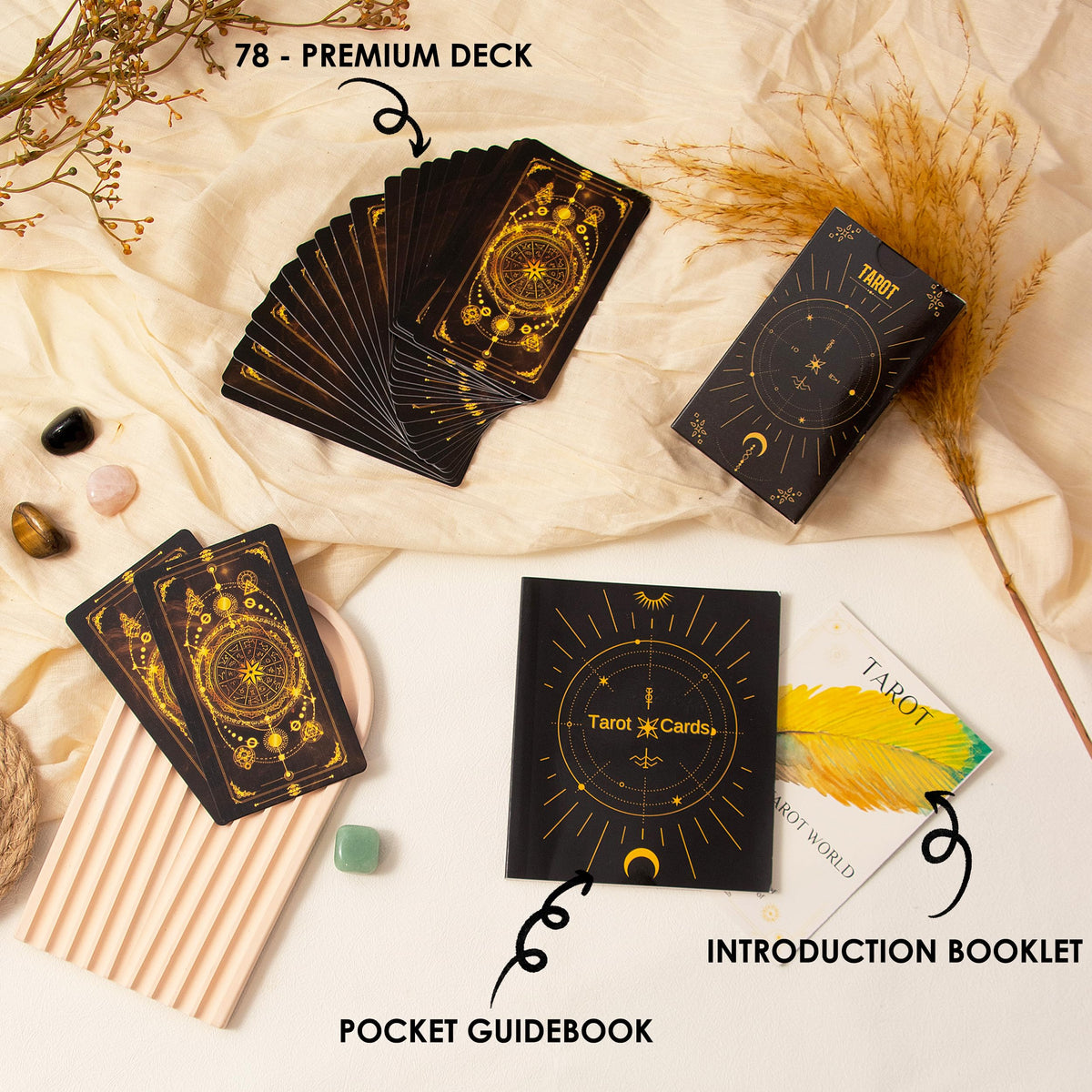 SUGEYA card holder stands provide stable display during spreads.