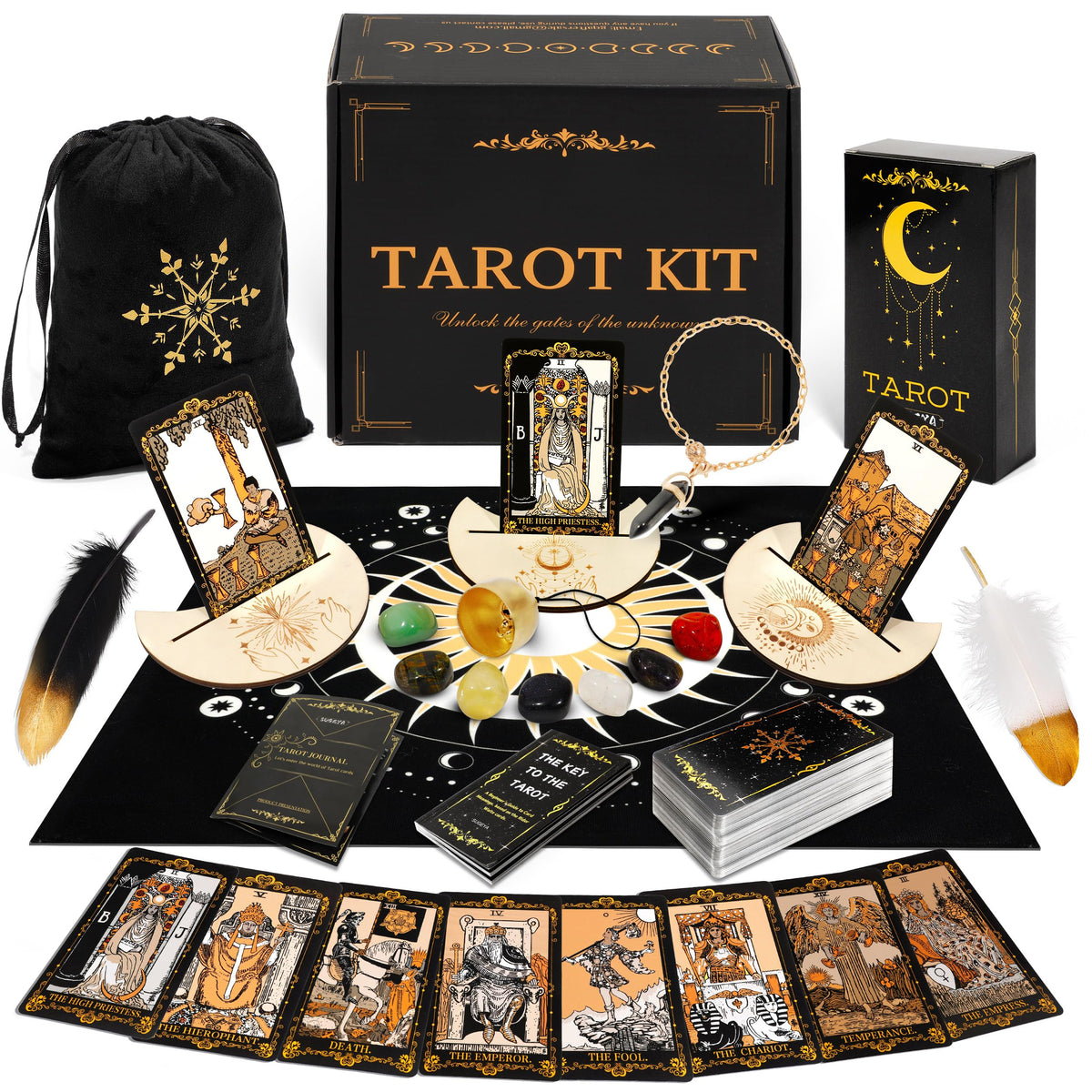 SUGEYA tarot deck with 78 cards for clear readings and easy shuffling