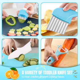 Suhctuptx 37PCS Kids Cooking Set waterproof apron protects clothing during messy tasks.