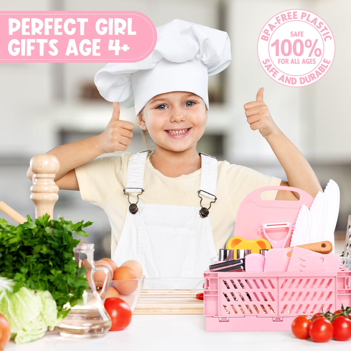 Suhctuptx gift box with this set makes a thoughtful kids’ kitchen gift.