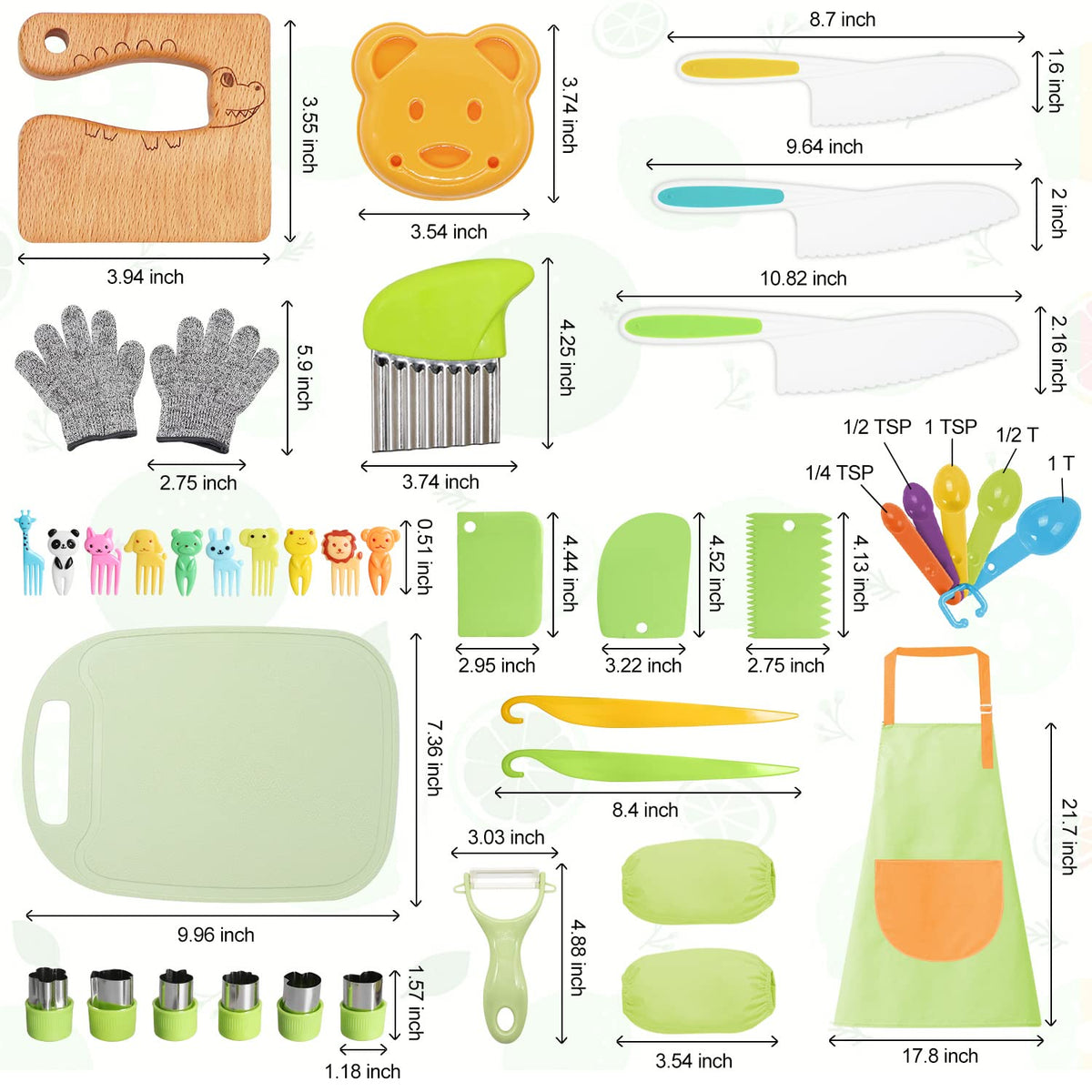 Suhctuptx kids apron and gloves, mess-free role-play ready for budding chefs.