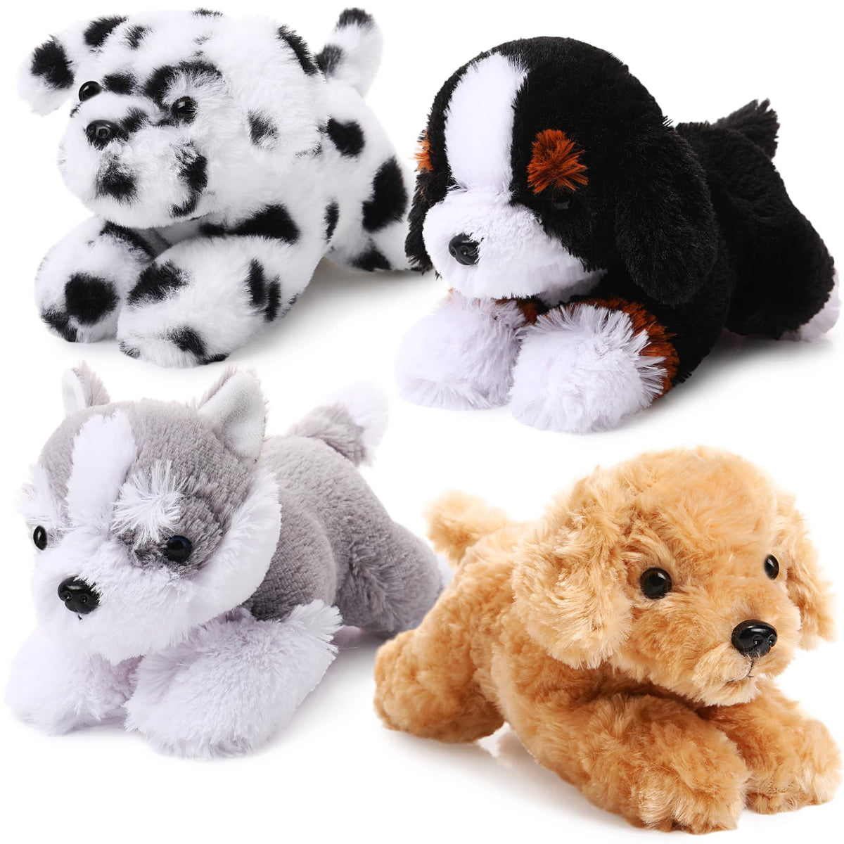 Suilung Bernese-style puppy plush toy with soft fur ideal for cuddles and decor