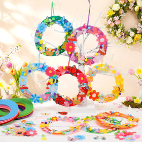 Suilung wreath kit glue sheets support quick, mess-free assembly.