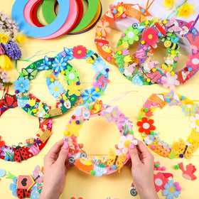 Suilung wreath kit rhinestones add sparkle to wreath designs.