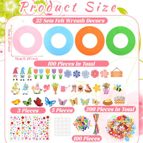 Suilung wreath kit stickers for customizable colorful patterns.