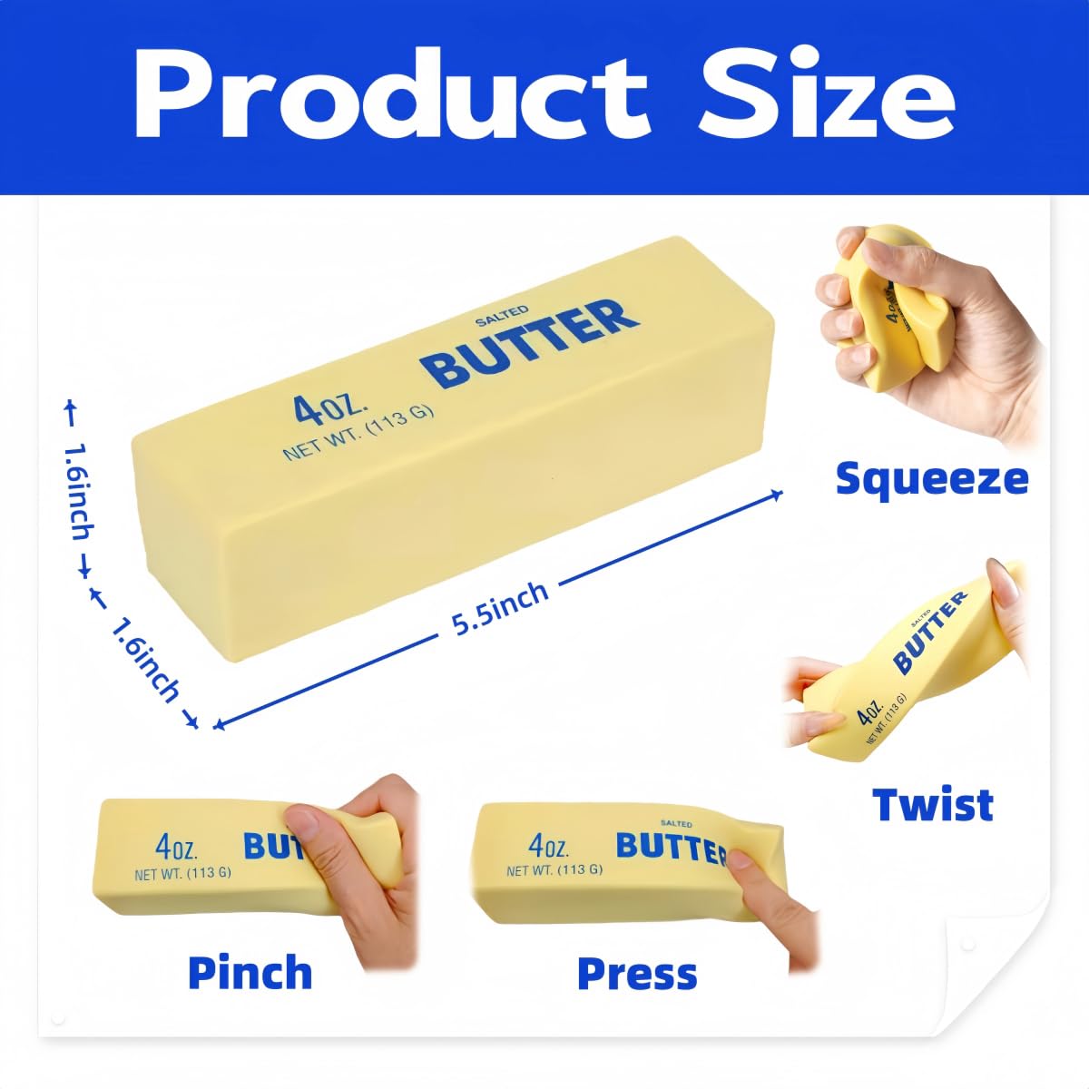 Close-up of SUISUILE butter squishy texture, soft and slow-rebounding.