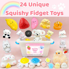 SUISUILE chick squishy for calming squeeze during work.