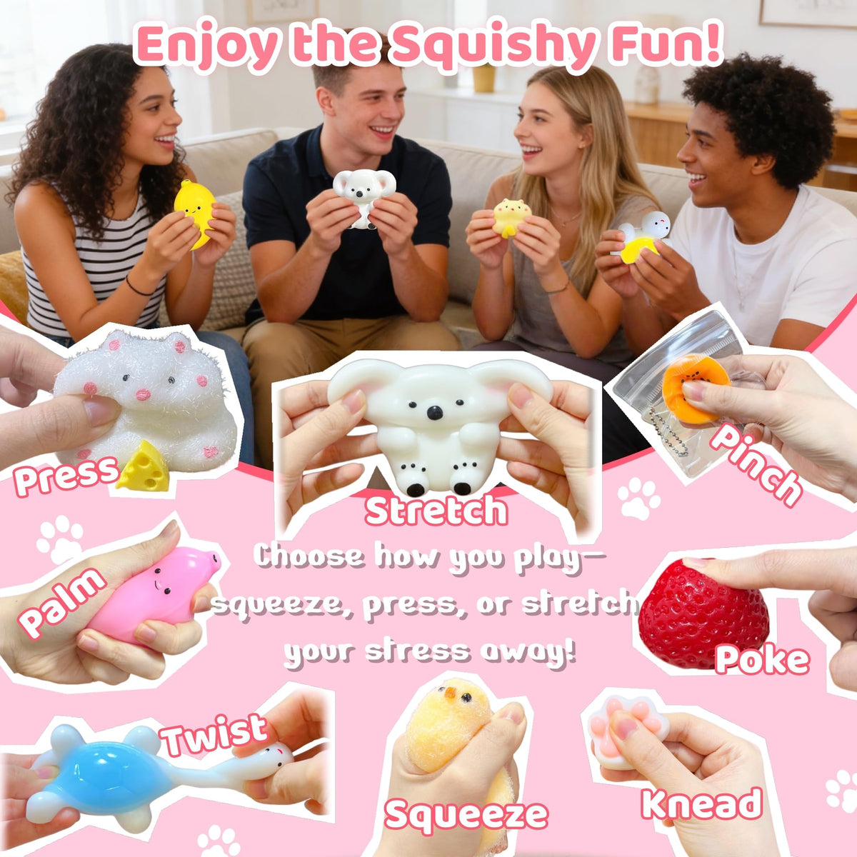 SUISUILE cookie squishy for sensory focus and desk relief.