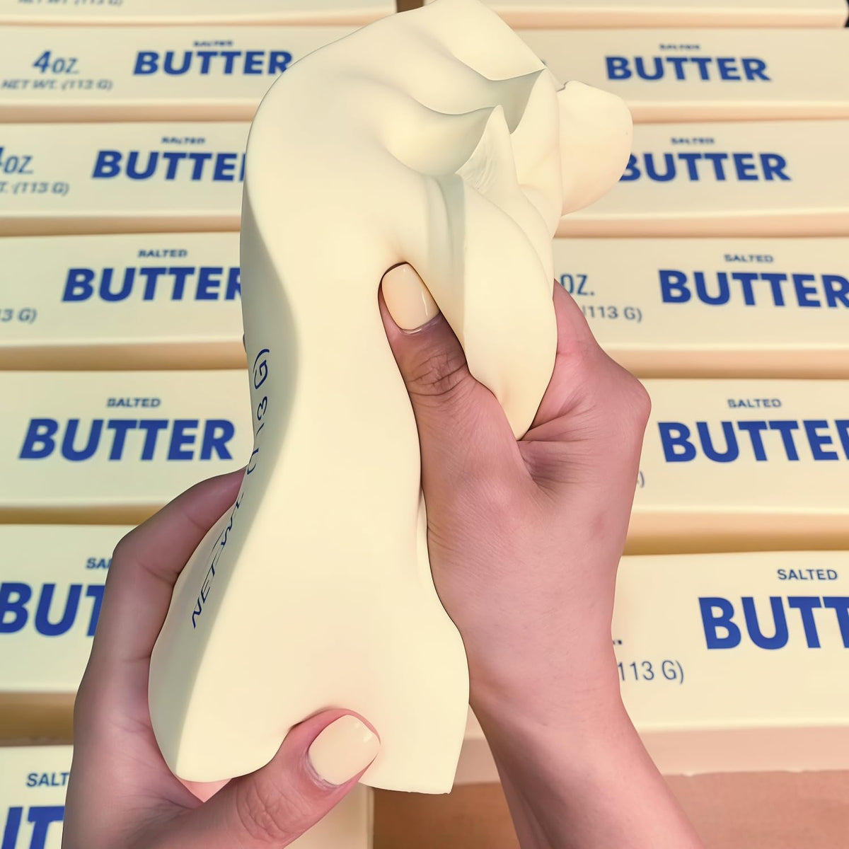 Suisuile two-handed squeeze butter squishy for engaging, de-stressing sessions.